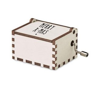 Wooden music box Christmas