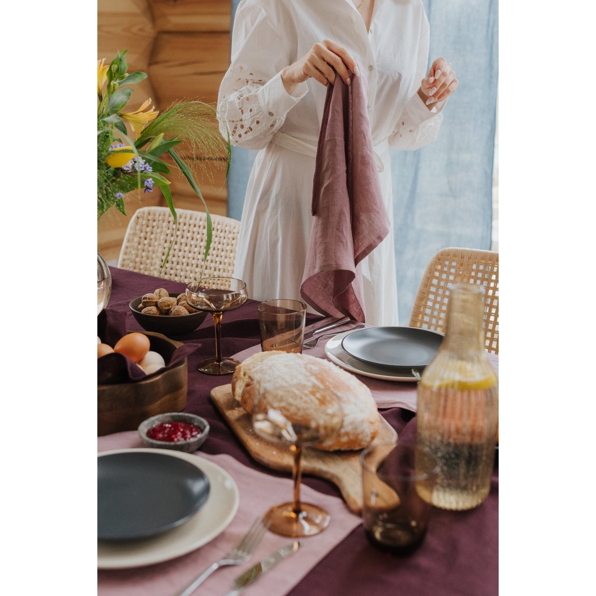 Ręcznik kuchenny z drewna różanego