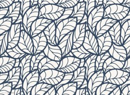 Abstract leaves pattern | Place mats made of premium vinyl 44 x 32 cm - 4 pieces