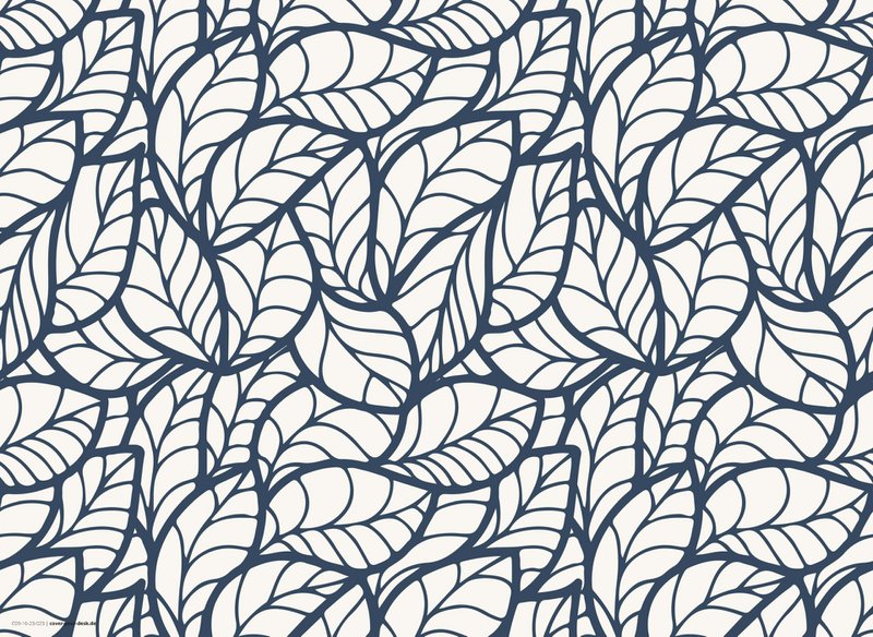 Abstract leaves pattern | Place mats made of premium vinyl 44 x 32 cm - 4 pieces