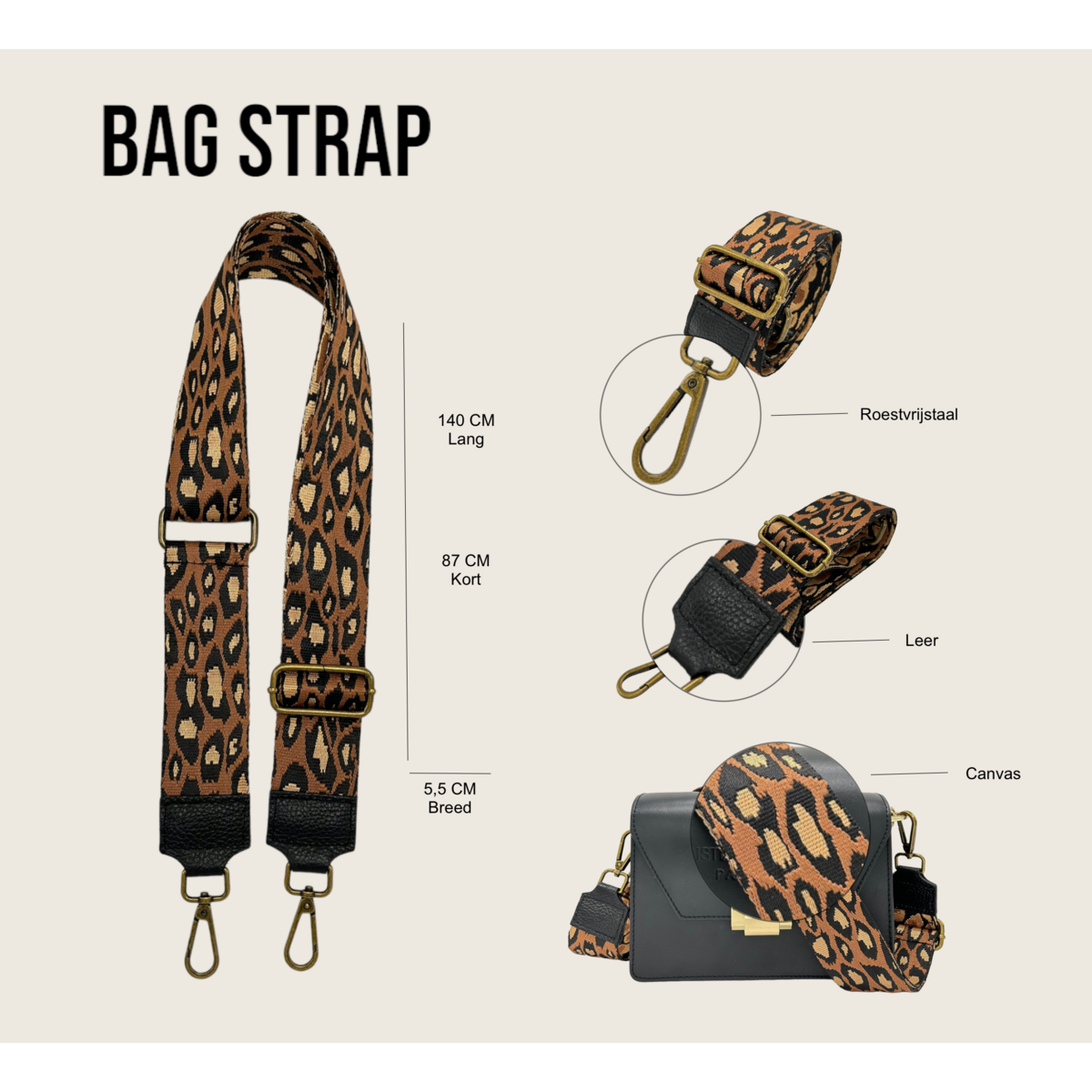 Tracolla per borsa Kiki