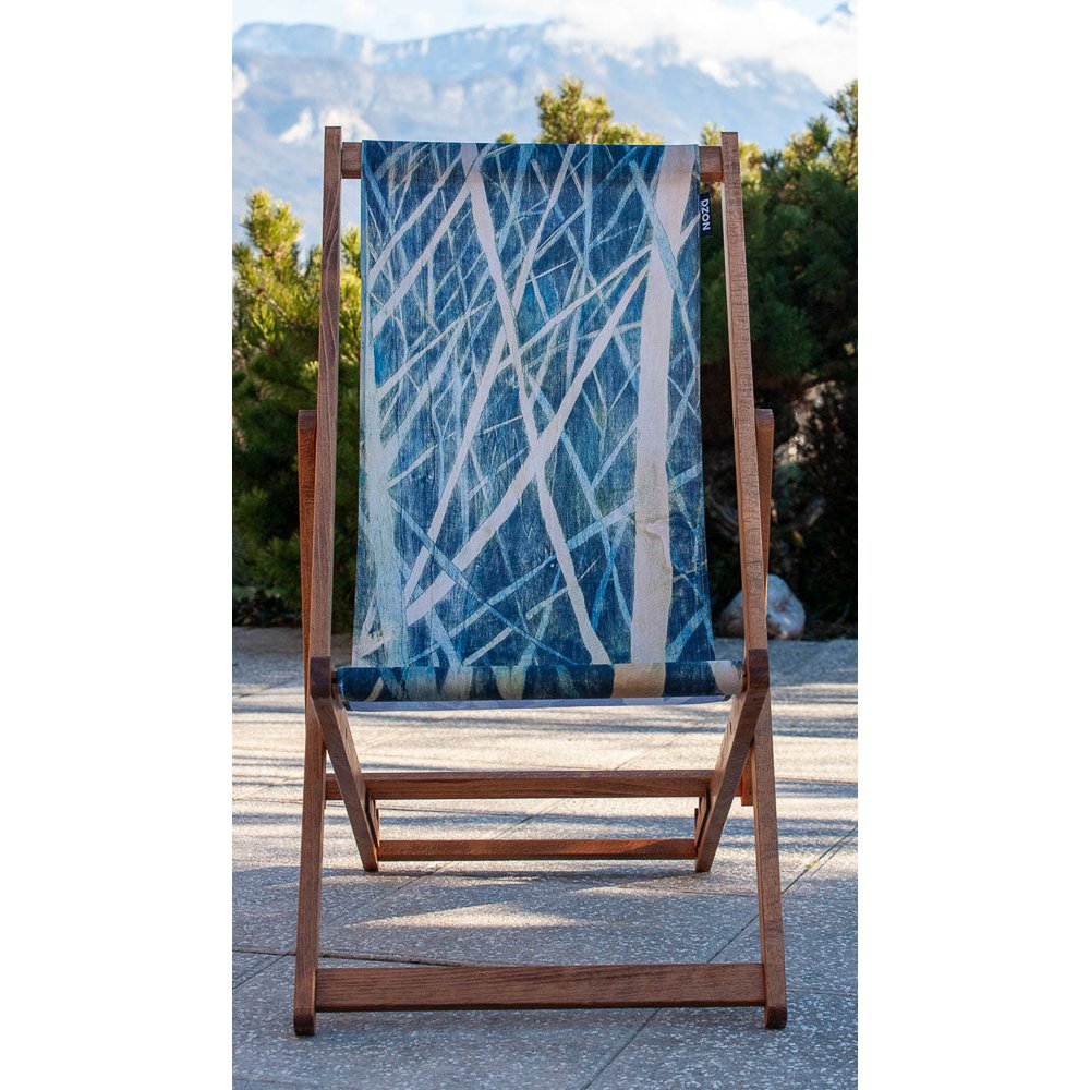 Transat chilienne - bois massif - toile amovible – Design by Gilles Giacomotti