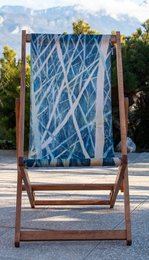 Transat chilienne - bois massif - toile amovible – Design by Gilles Giacomotti