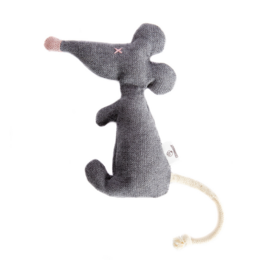 Handmade cute RAT cat toy. Catnip and buckwheat husk inside.