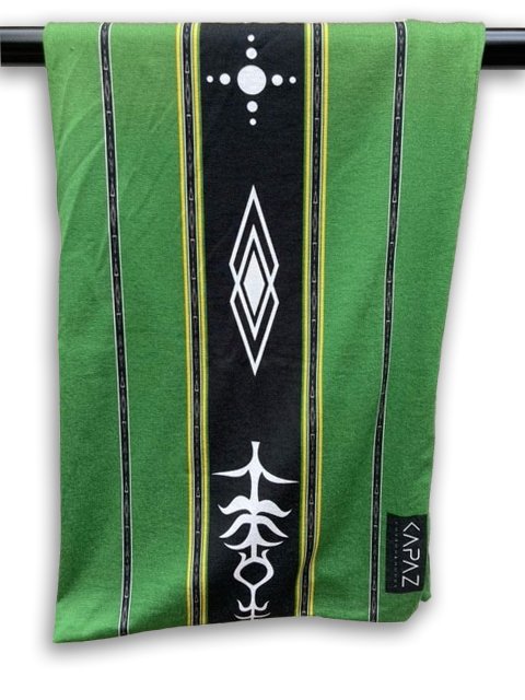 Foulard KAPAZ - Vert Tenun