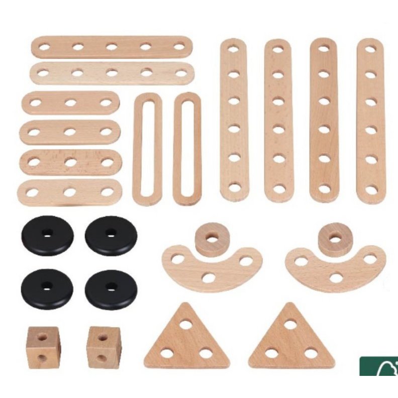 Construction set 24 pieces FSC Wood