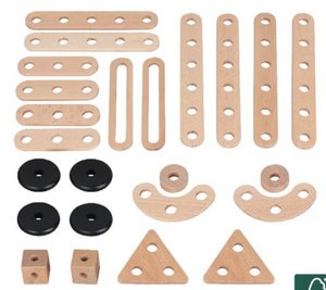 Construction set 24 pieces FSC Wood