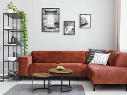 Stolik kawowy, 2 sztuki, stolik pomocniczy, stół do salonu, okrągła metalowa rama Austin, antyczne srebro lub czerń