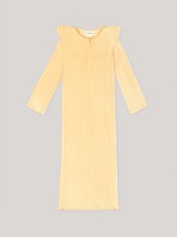 Beurre Long Yellow Pleated Dress