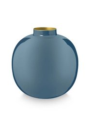 Vase Metal Light Blue 23cm