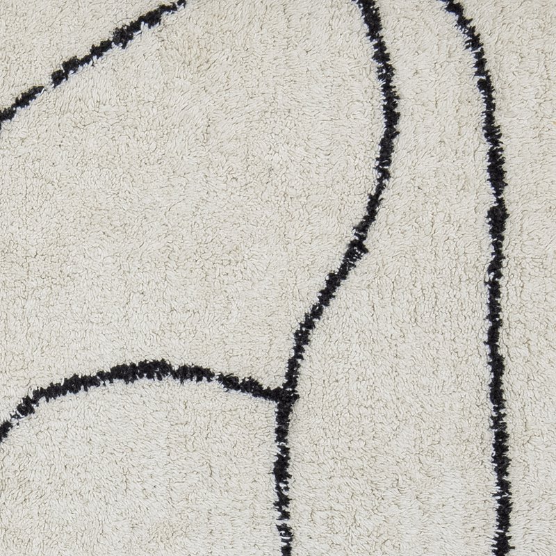 Viga Rug, White, Cotton