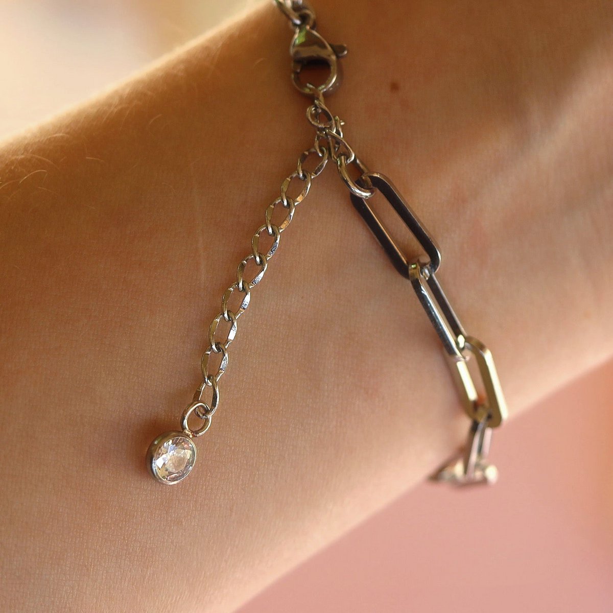 Beata - Box Chain Link Armbånd