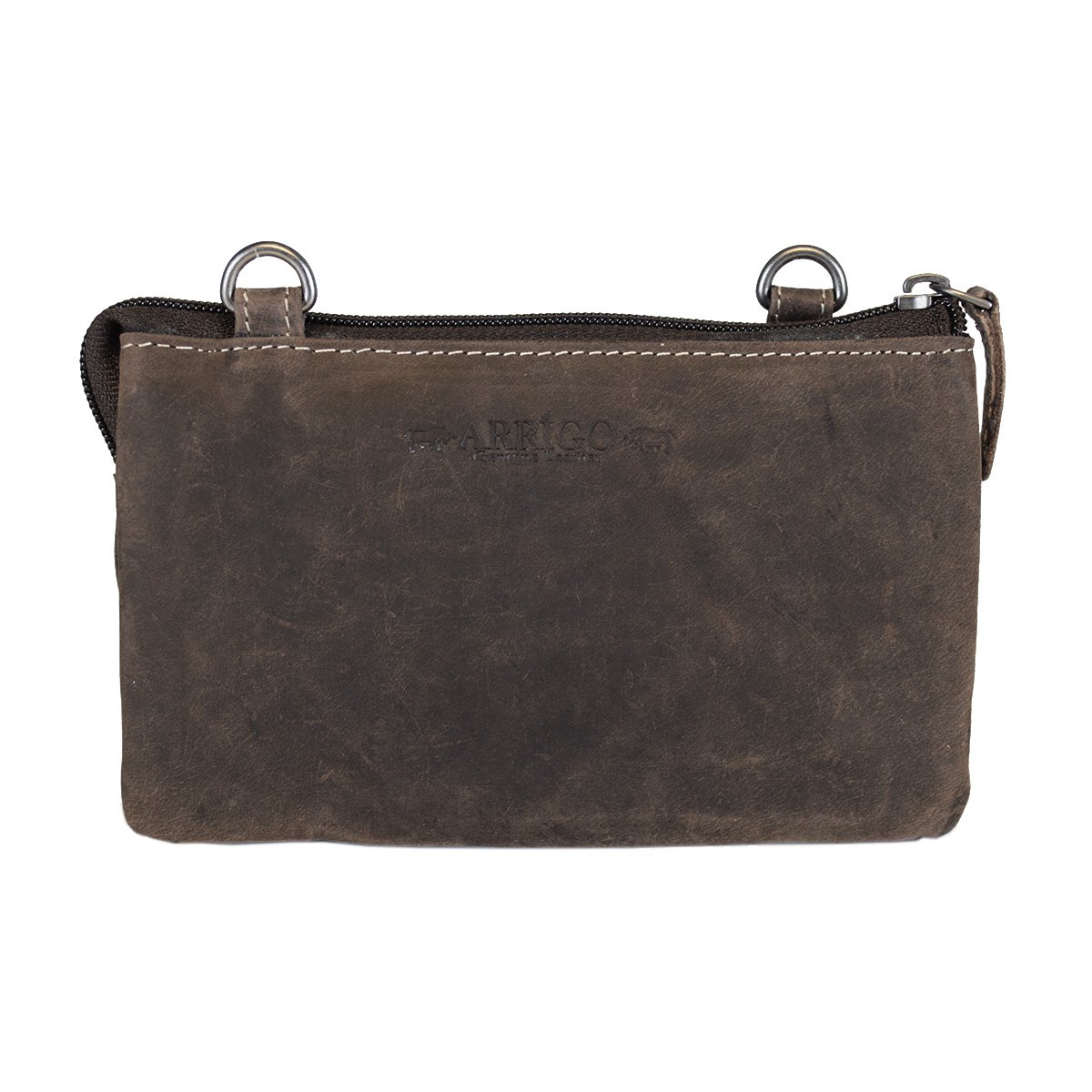 Lille skuldertaske I 3 farver Buffalo Læder - Festivaltaske - Lædertaske Lille - Crossbody taske til kvinder - Str. M