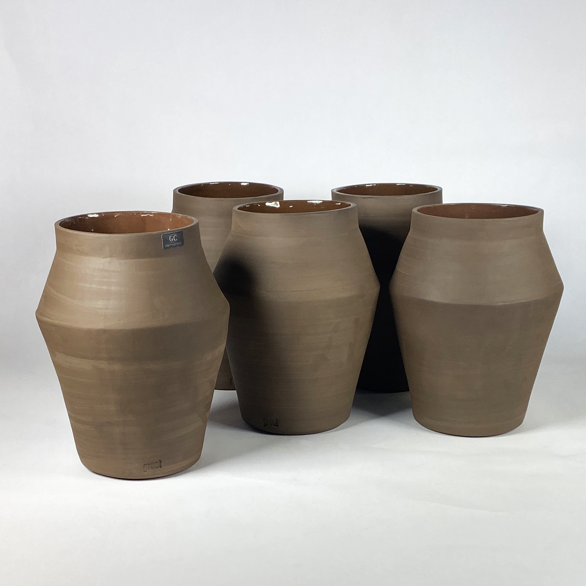 Makua Vase nøgen | Keramik | Plantepotte | Wabi Sabi | Ler | Håndlavet | Hollandsk design