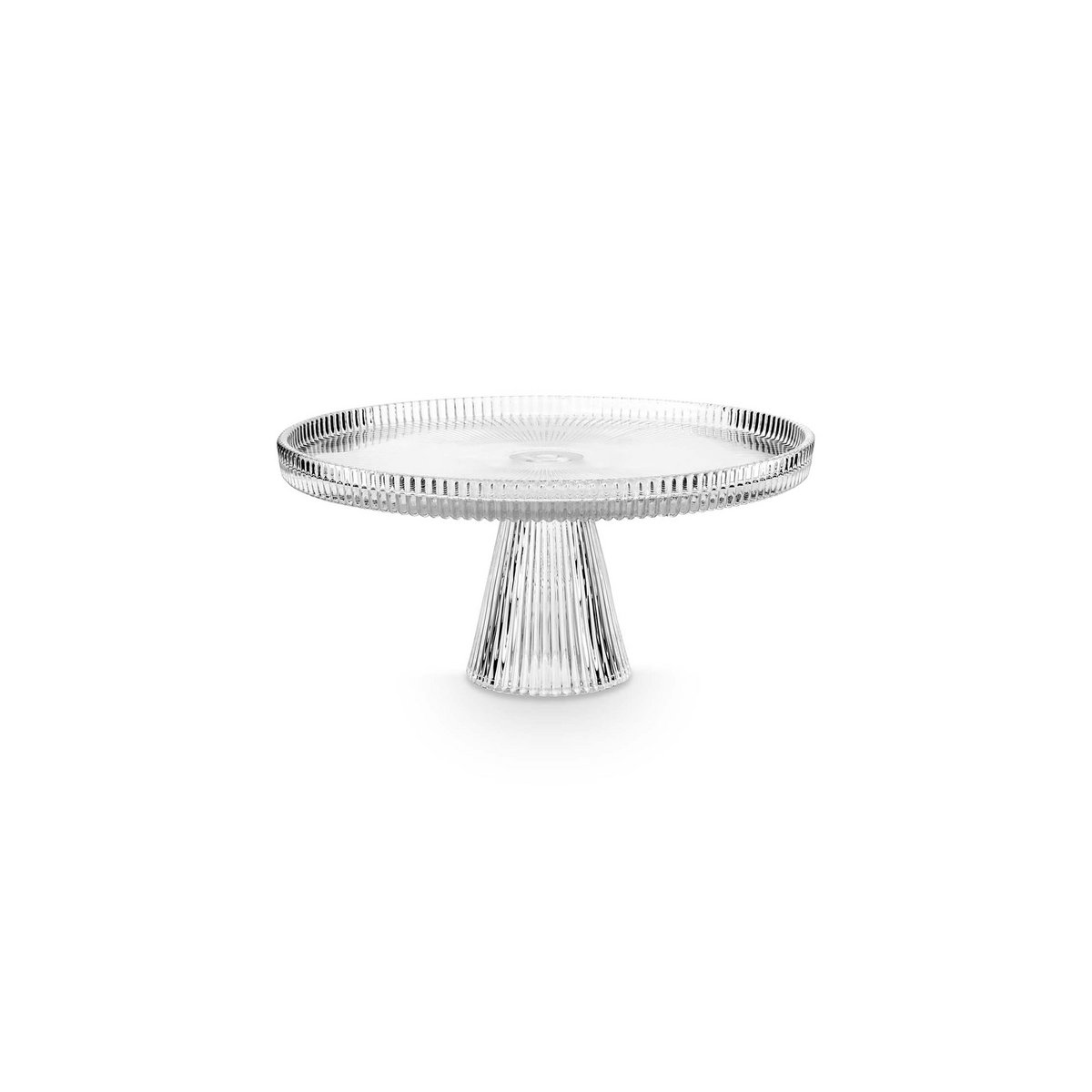 Cake Stand o/f Glass Clear Medium 24.7x12cm