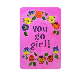 Tarjetas de cadera sostenibles A6 | Postales de chicas de cadera | Tarjetas de felicitación artísticas coloridas para adultos
