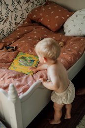 Tisu Baby Duvet Cover & Pillowcase, karamelblade