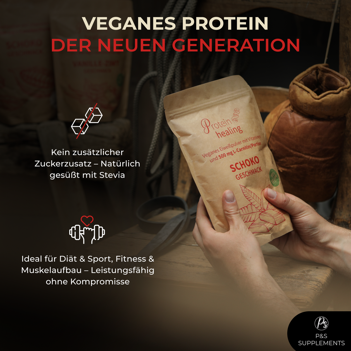 P&S SUPPLEMENTS vegan chocolate powder 500g