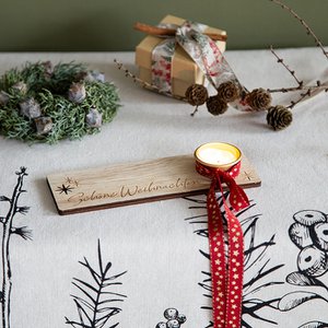 Kerzentablett "Schöne Weihnachten" 