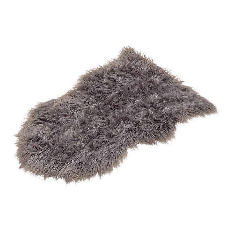 Artificial fur gray (W / H) 80x50cm