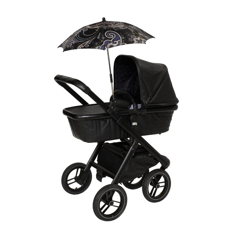 Bellasol - Limited Edition Paisley - Parasol barnevogn/buggy universal - Speciel UV-bestandig belægning - 1 års garanti
