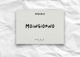 Opstrijktransfer “Moingiorno” – DTF-transfer, zwart/wit