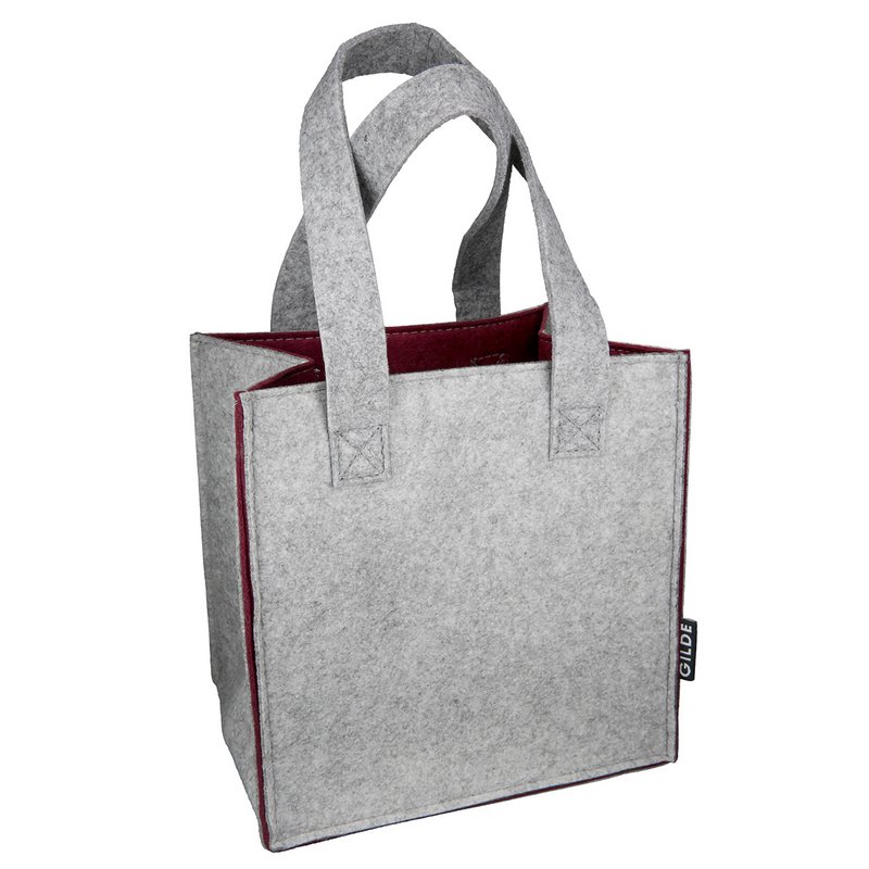 Geschenktasche quadratisch Colorful H.20 cm - 4fach sortiert