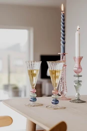 Mary candlestick pink/green - Moonlight Copenhagen Copy