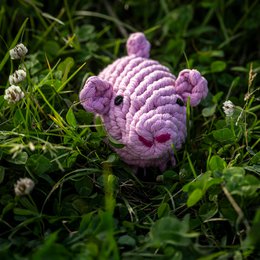 Hundespielzeug aus Baumwolltau Glücksschwein - PIGGY PIG