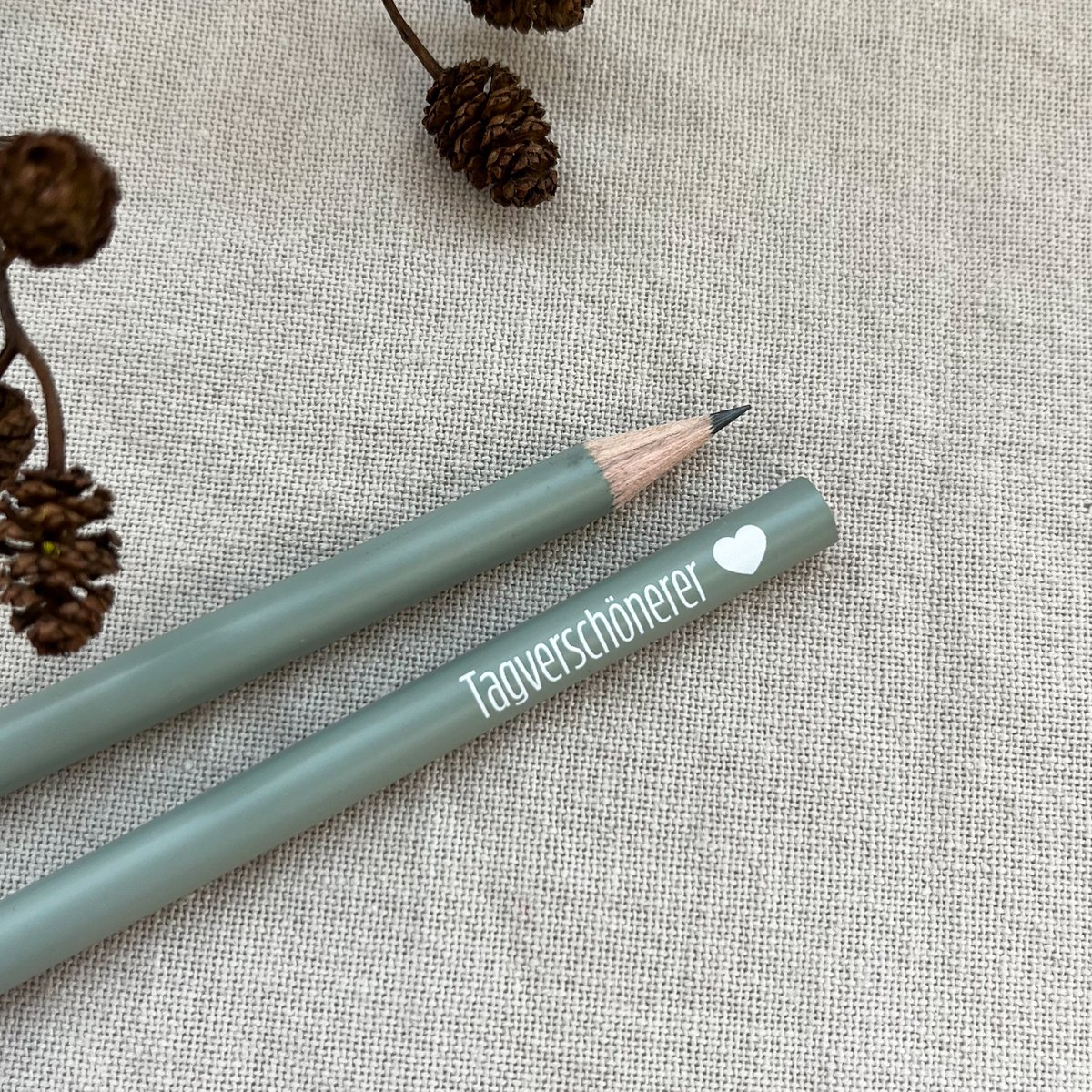 Bleistift mit Spruch | TAGVERSCHÖNERER | Grün