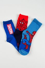 Lot von 96 Einheiten | Pack 3 Spiderman-Socken für Kinder | Offiziell lizenzierte Produkte | SUN CITY-Gruppe