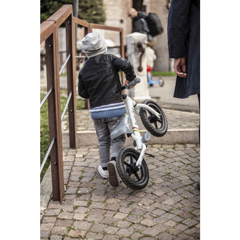 Pista - Steel Balance Bike - 12 EVA Wheels - White - 2/5 years