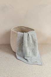 DIEGO baby blanket – 100% merino wool – gray