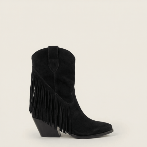 Dakota Black Texan Ankle Boots