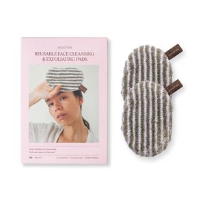Reusable cleansing and peeling pads for the face