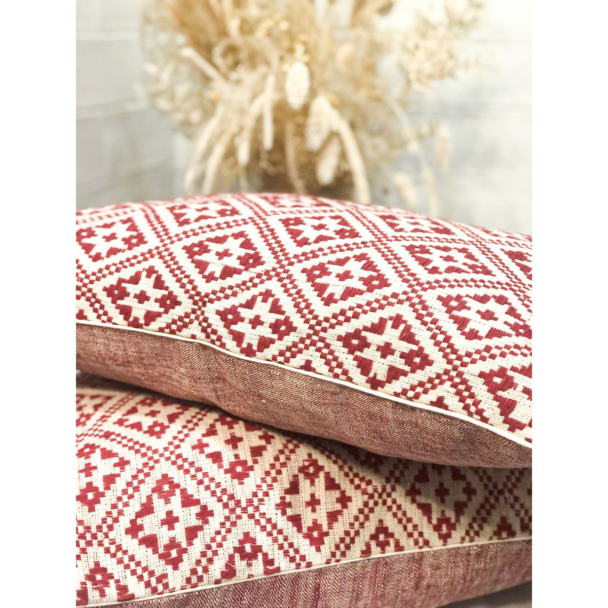 Funda Cojín Decorativo Dokmai Rojo
