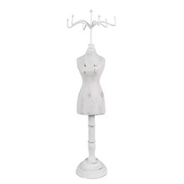 Smykkeholder Hvid 12x12x39 cm