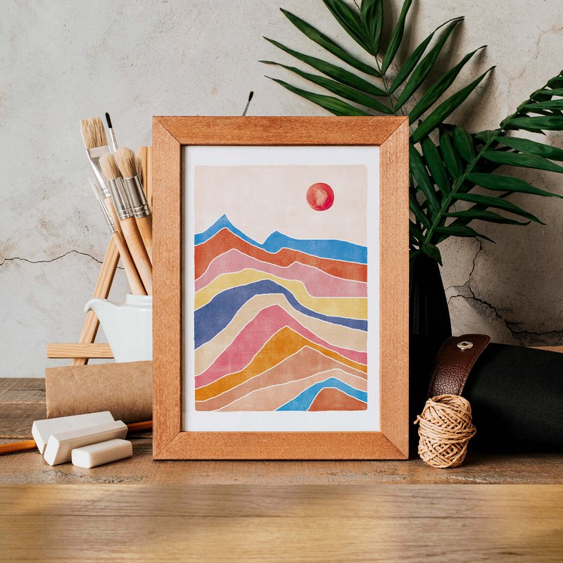 Art Print "Colorful Landscape" | abstract | different sizes
