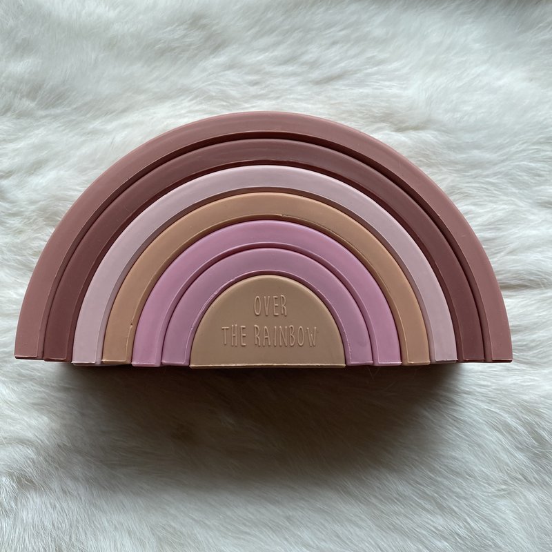Pile d'arc-en-ciel - vieux rose