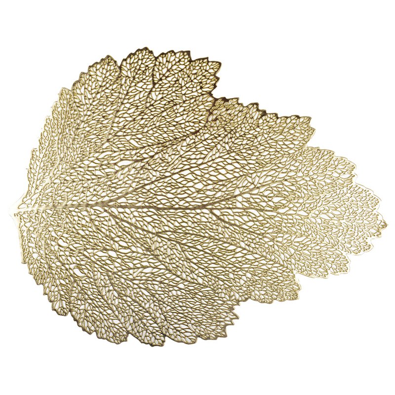 Goldene Eichenblattplatte