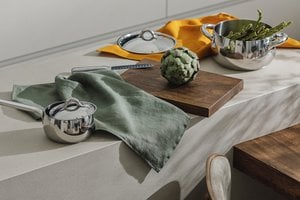 Geschirrtuch (Geschirrtuch) / Nordic moosgrün, 100 % Leinen