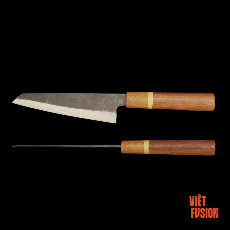 VIET FUSION Couteau de cuisine asiatique ROUGH, longueur de lame 15 cm
