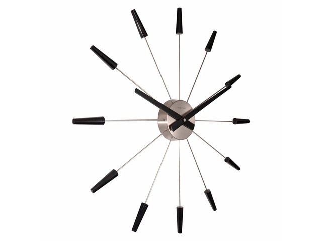 Wanduhr NeXtime Plug-Inn 58 cm schwarz