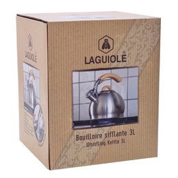Bollitore a fischio da 3 L - Manico in legno - Per tutti i tipi di fuoco