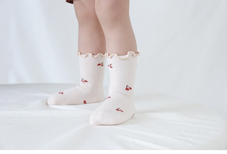 Baby Sokken | Baby Sokjes | Baby Socks | Beige | Soft Yellow | Old Pink