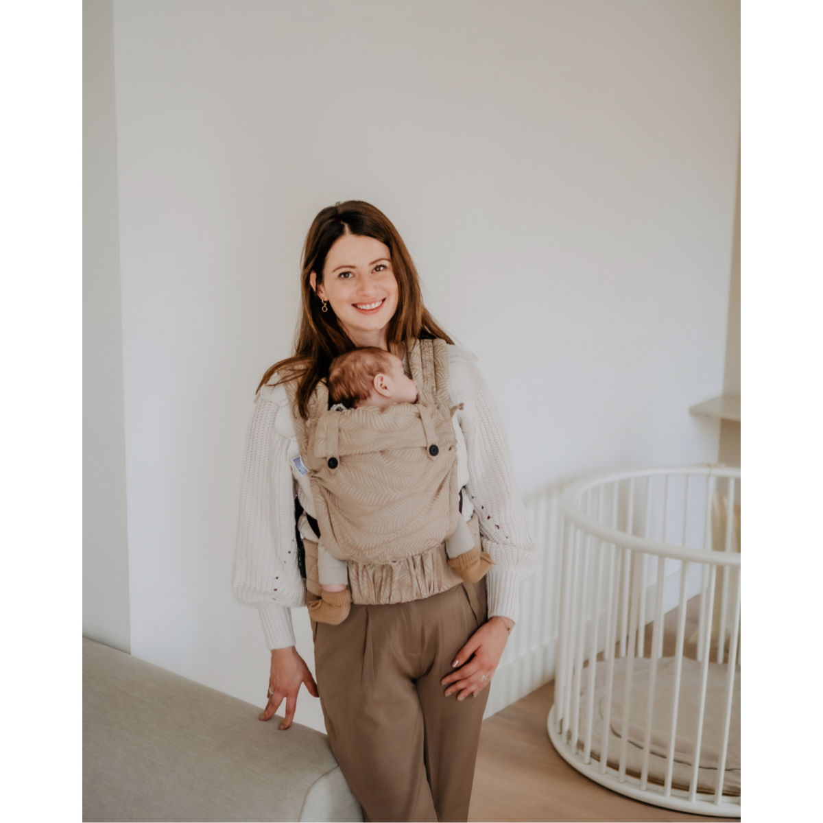 Baby carrier Baby Click & Go + - Palm Taupe