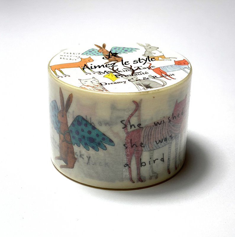 Washi / afplaktape "Dreamy Rabbit"