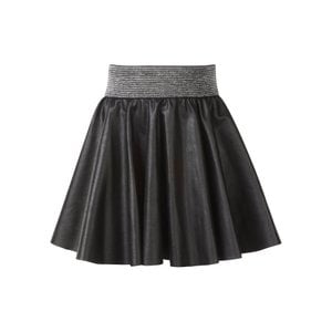 FAUX LEDER Rock Schwarz oder Beige