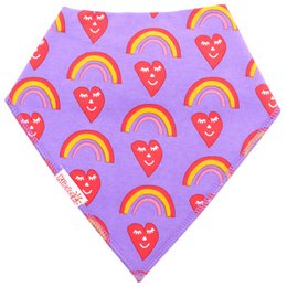 Śliniaczek w kropki Happy Hearts - śliniaczek dla niemowląt