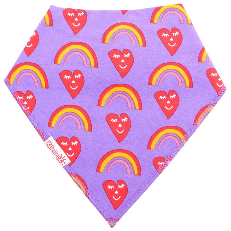 Śliniaczek w kropki Happy Hearts - śliniaczek dla niemowląt